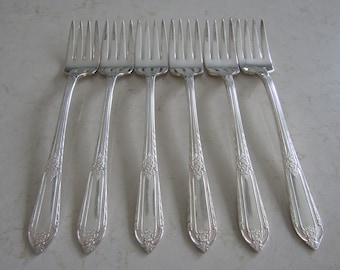 6 Wm Rogers Forks