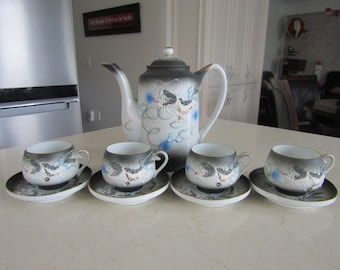 Kutani Hand Painted Tea Set