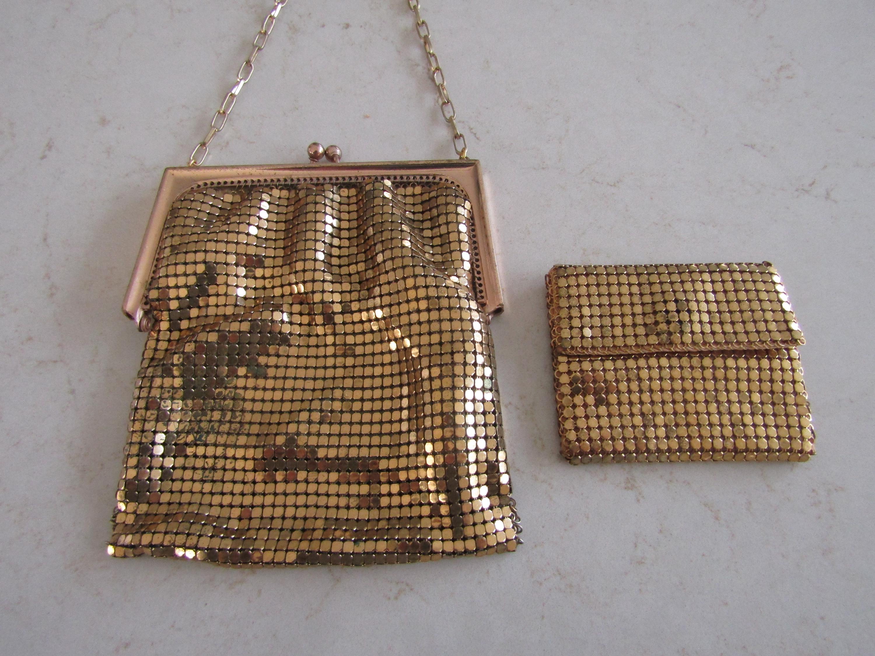 Whiting and Davis Gold Mesh Bag - Etsy Canada