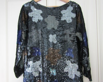 Vintage Beaded Sequin Dress