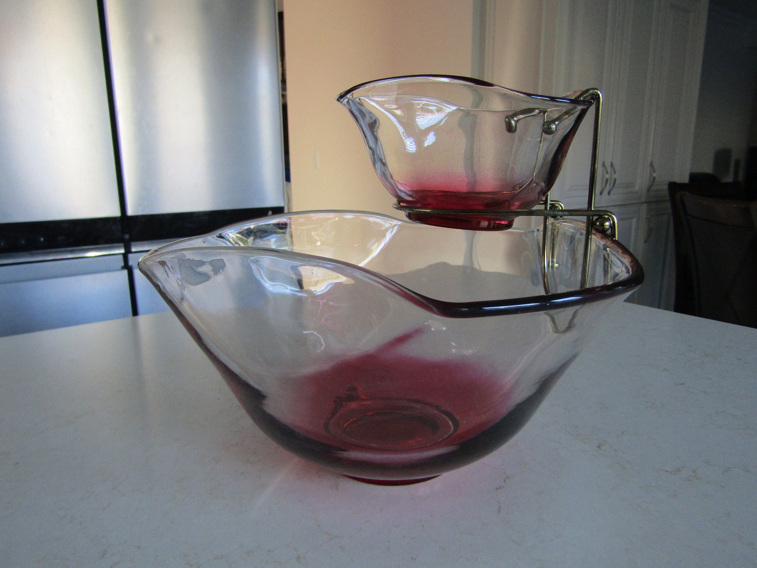 Indiana glass chip and dip set clearance