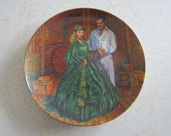 Gone With the Wind "scarlett's Green Dress" Limited Edition Collectors Plate  With COA and Box. - Etsy