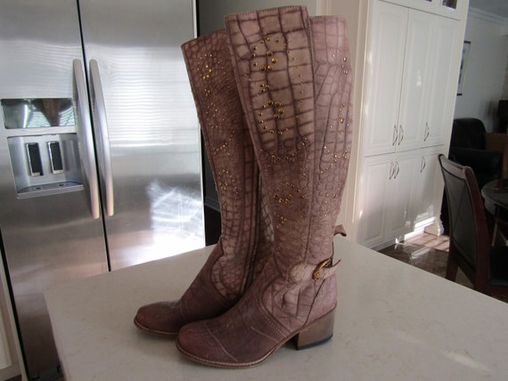 Vintage Leather Boots - Etsy