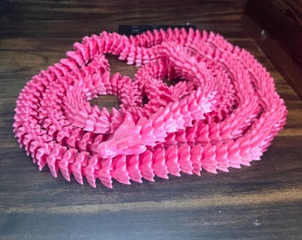 super long 3d printed dragon 5’3