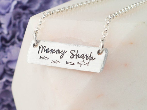 mommy shark necklace
