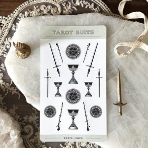 Tarot Suits Sticker Sheet