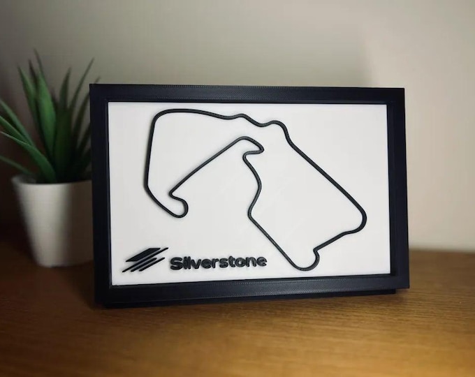 Silverstone Formula 1 Circuit 3D Wall Art - Unique Motorsport Track Decor
