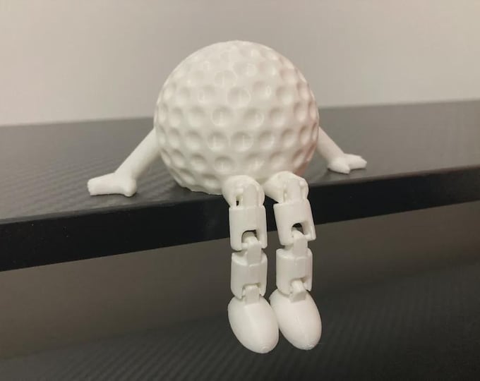 Articulated Golf Buddy Figurine - 3D Printed Posable Golf Decor