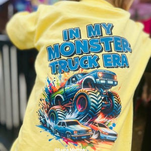 Boys Monster Truck Shirt, Custom Personalized Kids Name, Boy Birthday Party Gift, Cute Toddler Shirt, Dirt Offroad
