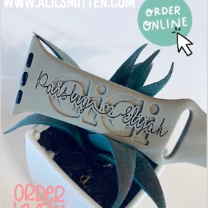 Mom/Grandma/Mama/ Personalized Watch Band /Engraved/Personalized Smart Watch