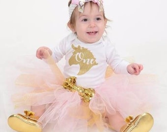 Unicorn First Birthday Outfit - My First Birthday Outfit - First Birthday Outfit - Unique First Birthday - Unique Birthday Outfit