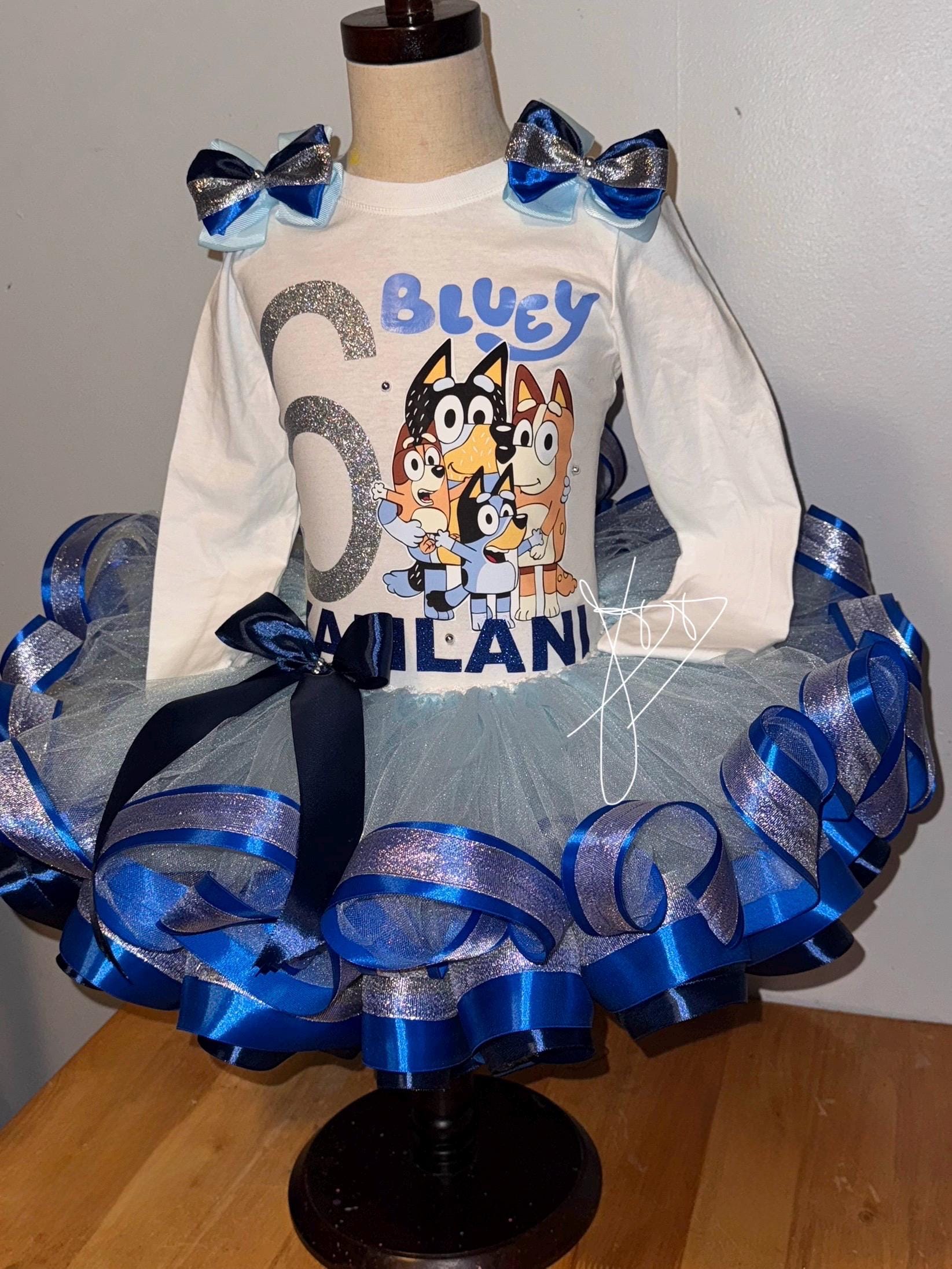 Custom Bluey Ribbon Set