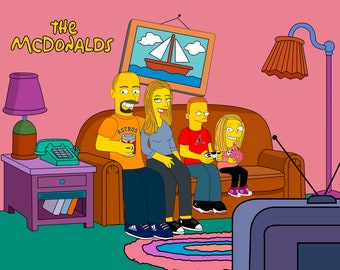 Simpson Portrait Etsy