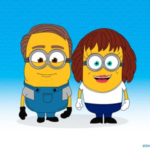 Minion Custom Portrait Minion Cadeau Caractere Jaune Etsy France