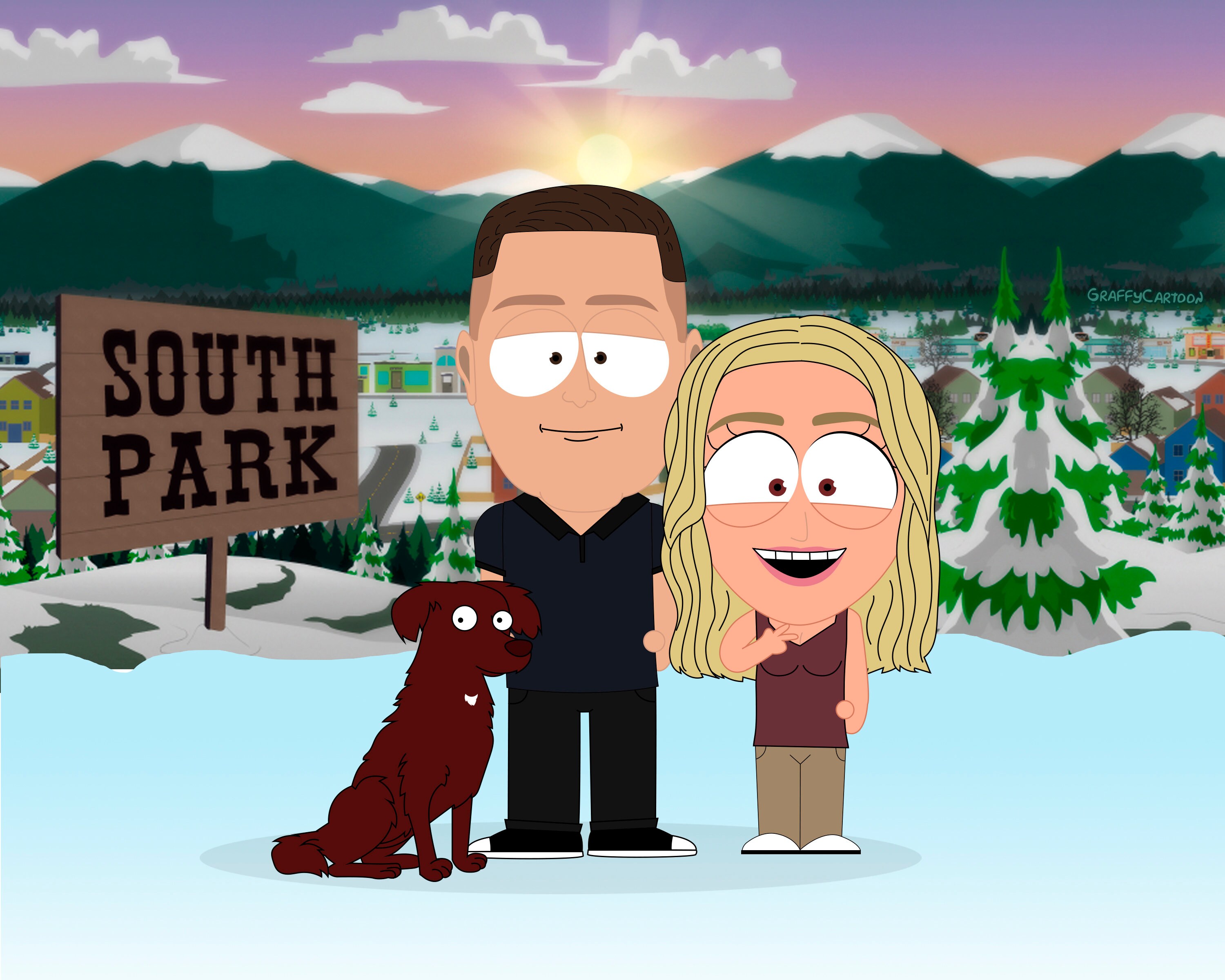 Christmas SALE South Park Custom Portrait Fathers Gift - Etsy Israel