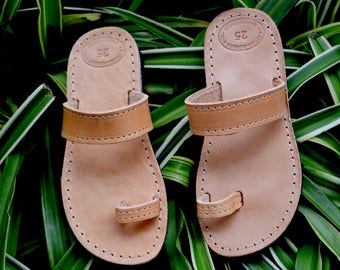 Griechische Ledersandalen für Kinder: Unisex Kindersandalen ''Korinna''