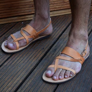 Men's Greek Sandals Men's Leather Sandals Men's - Etsy