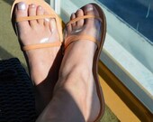Slide sandals 39 39 Crystal clear 39 39 , Transparent sandals, Clear Slide sandals, Minimal sandals, Barefoot sandals, Greek Sandals