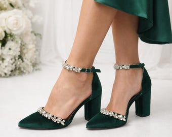 green emerald velvet dress Elegant Emerald Sutton Slip Dress main image 1