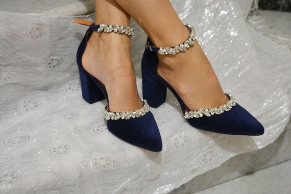 Bottega Veneta Women's Stretch Embellished Ankle Strap High Heel Pumps |  Bloomingdale's