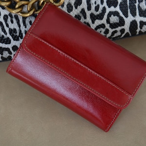 Women's Leather wallet, Burgundy Leather wallet, Handmade leather wallet, leather purse, Medium leather wallet, gift for her, women gifts