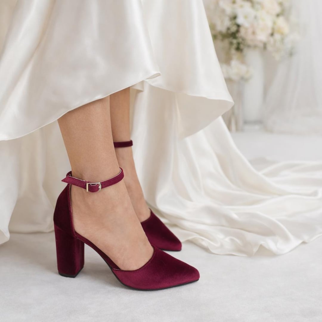 Burgundy Heels Maroon Velvet Shoes Womens Low Heel Dress Shoes EVA Burgundy Velvet Luisa Toledo Shoes Burgundy Heels Maroon Velvet Shoes Womens Low Heel Dress Shoes EVA Burgundy Velvet Luisa Toledo Shoes