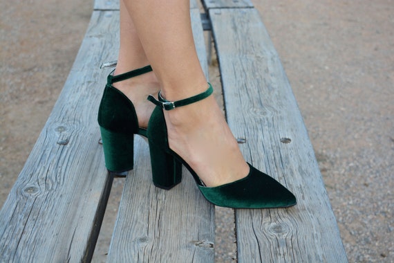 Buy Green Heeled Sandals for Women by Everqupid Online | Ajio.com