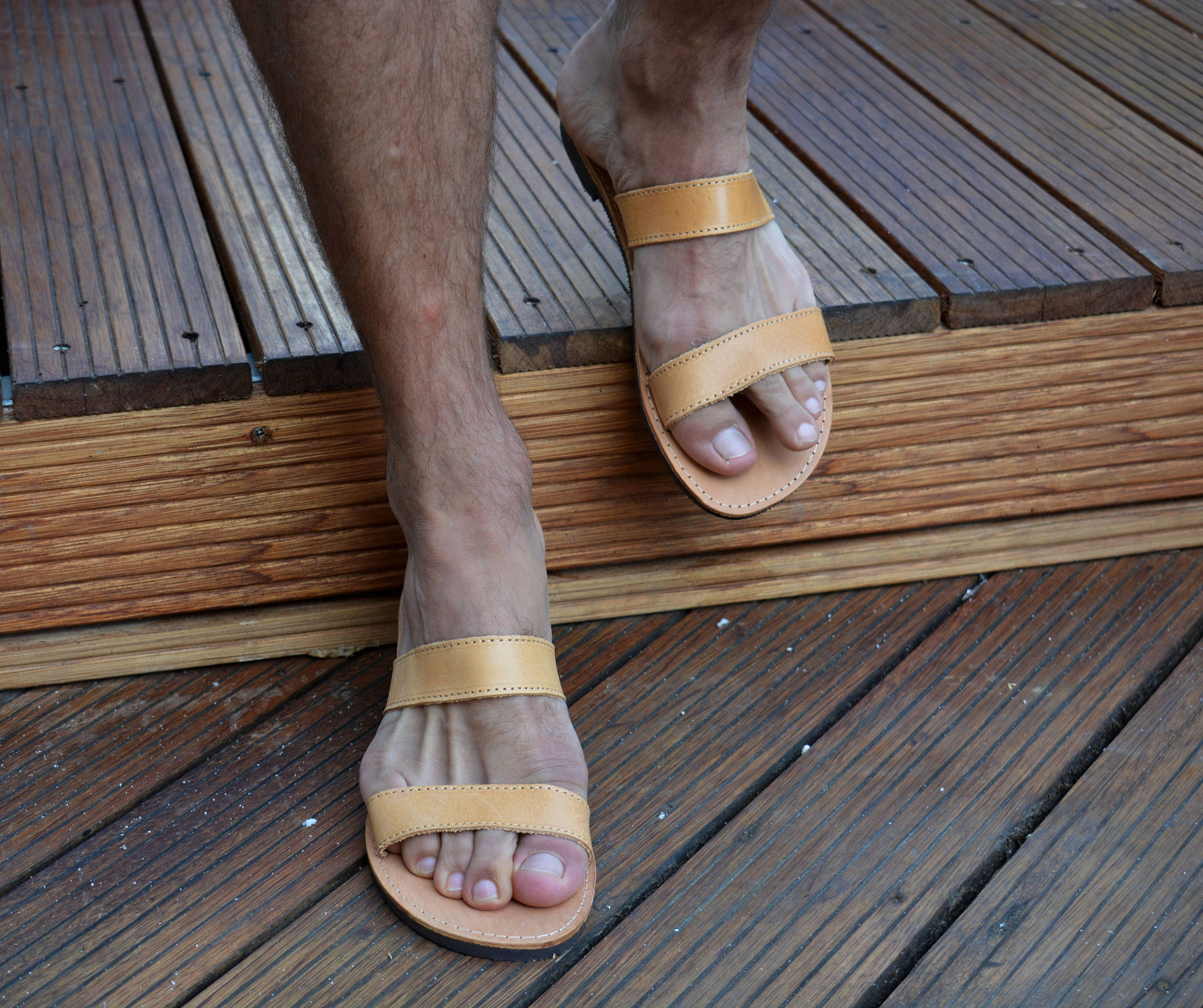Men's leather sandals Men's Greek leather sandals Etsy