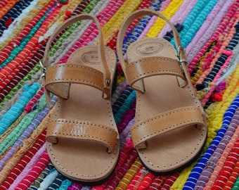 Sandalias griegas, zapatos de niñas hechos a mano, zapatos de cuero, sandalias de gladiador, sandalias de bebé, sandalias de verano para niños, regalo de baby shower