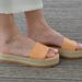 Greek Leather Slides Sandals | Espadrille Platform Sandals | Open Toe Flat Sandals | Leather Slide Sandals ''Emily'' 