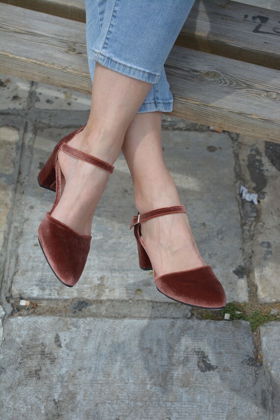 brown wedding heels