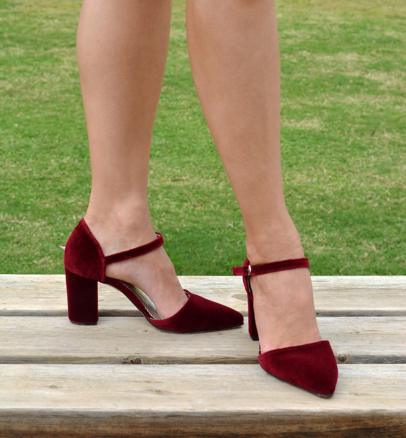 low block red heels