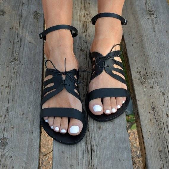 Ancient Greek Sandals Greek Leather Sandals Gladiator - Etsy