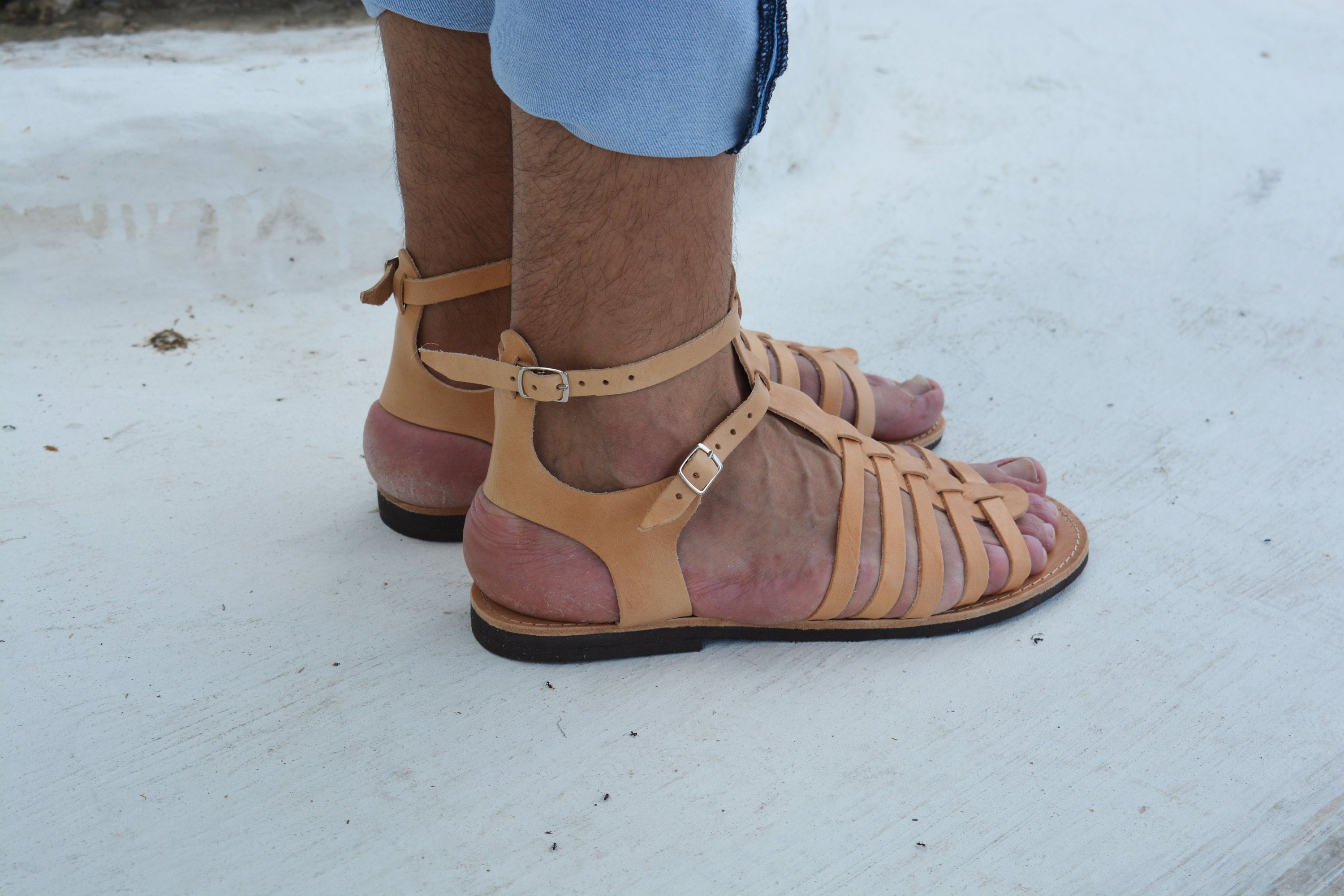 Sandalias gladiador Hombres Sandalias romanas Sandalias de | Etsy España