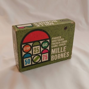 1962 Parker Brothers Mille Bornes Französisches Kartenspiel