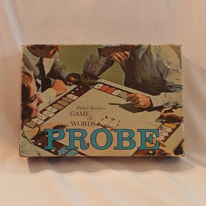 1964 Juego de cartas de palabras Parker Brothers Probe