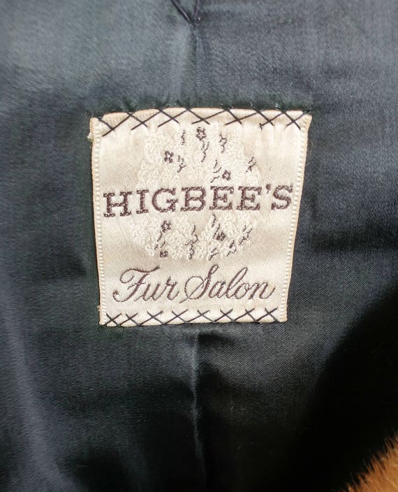 1960s Higbee's Fur Salon Black Lambswool Short Co… - image 5