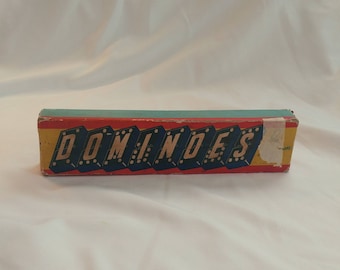 1970s Black Wooden Dragon Dominoes