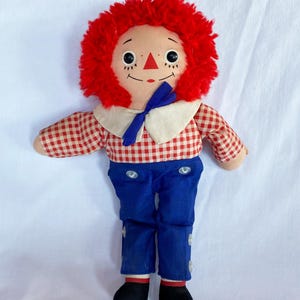 1970s Vintage Knickerbocker Raggedy Andy Plush Doll