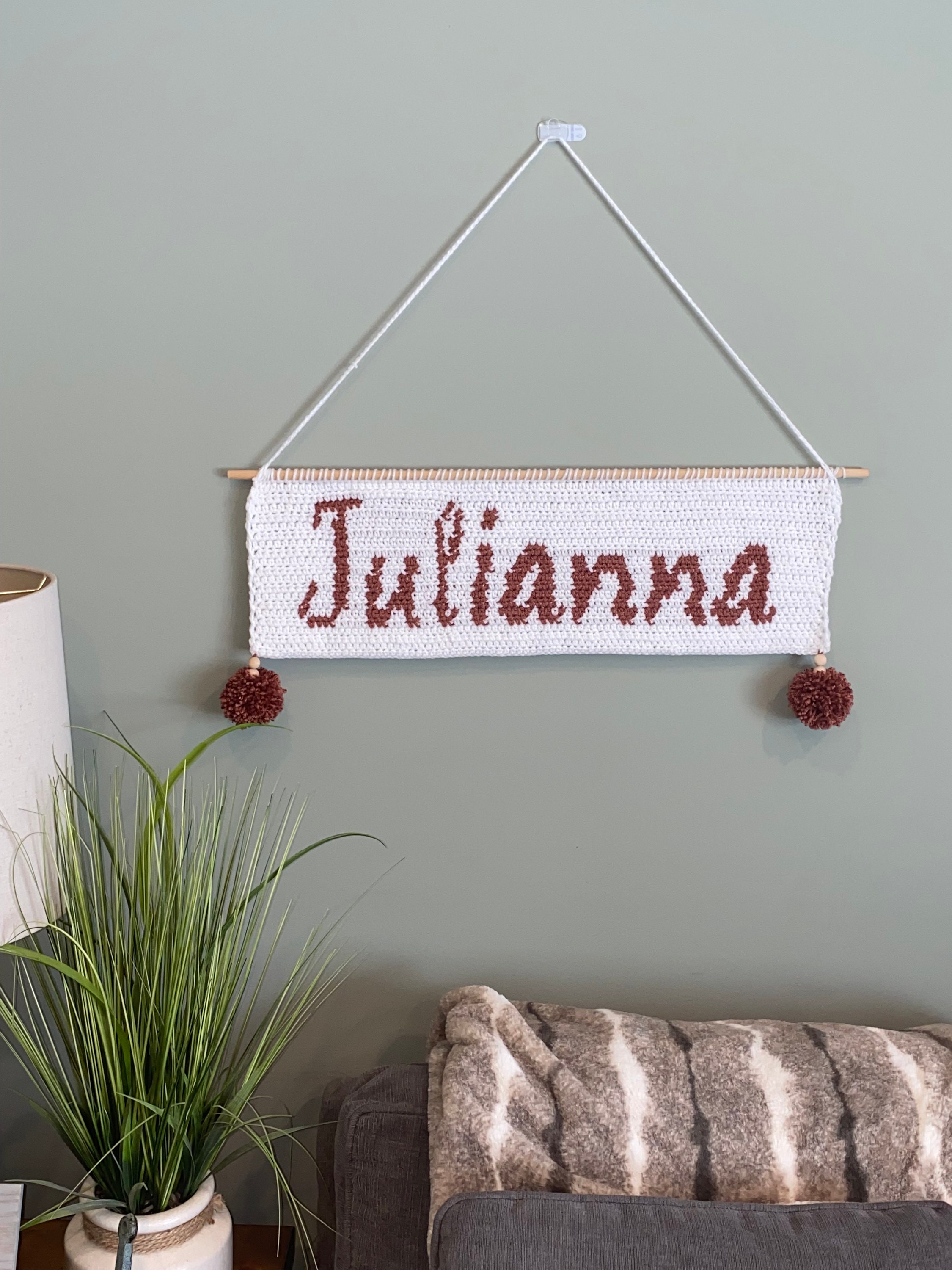 Customizable name wall hanging Etsy
