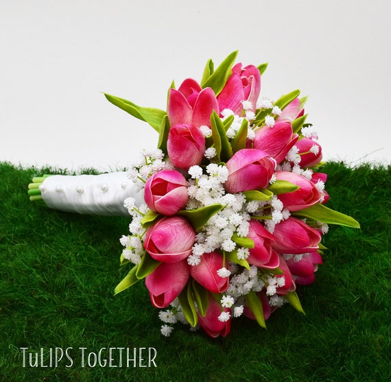 tulip bridesmaid bouquet