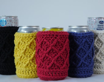Crochet Can Holder (Beverage) Set - Princess Pack - Works With Regular & Slim Cans!