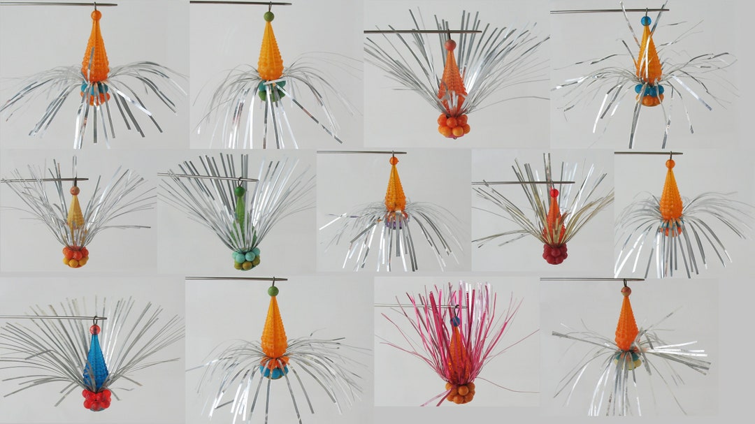 Tinsel Vintage Christmas Foil Tree Ornament Retro Home Decor Etsy España