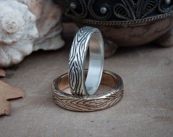 wood grain ring etsy