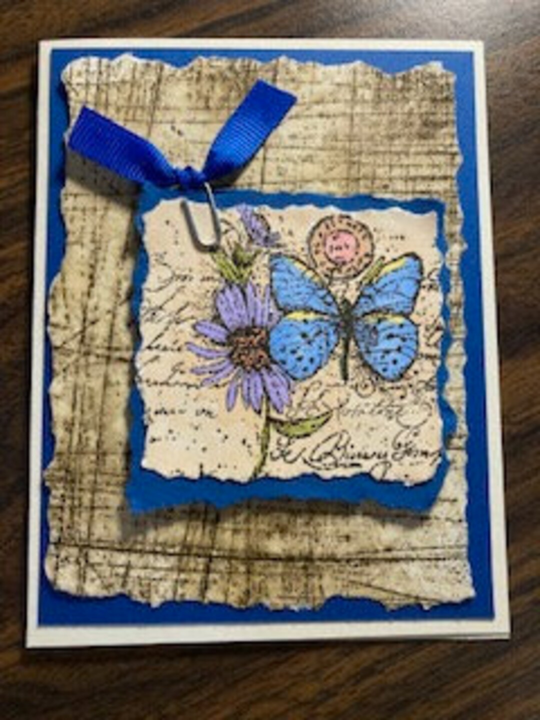 Butterfly Stamp Greeting Card - Etsy