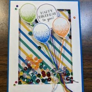 Alles Gute zum Geburtstag! Shaker Grußkarte