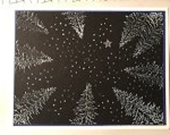 Looking At The Stars Night Sky Greeting Card
