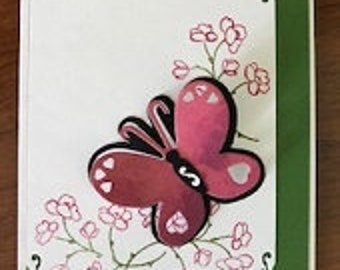 Butterfly Hearts Greeting Card