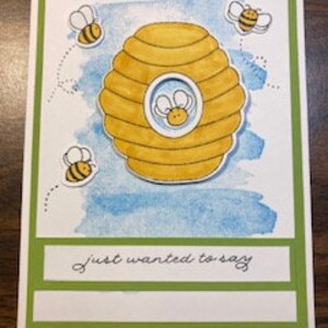 Busy Bee - ik wilde je alleen maar bedanken - kaart