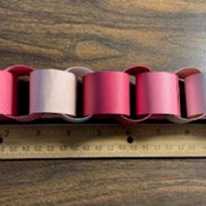 Party Papier Ketten Kit - für 24 Fuß Kette - Valentine Colors